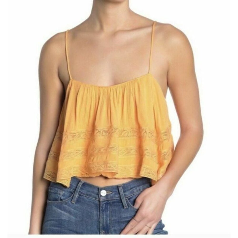 Free People Home Again Cropped Lace Camisole - Picture 2 of 10